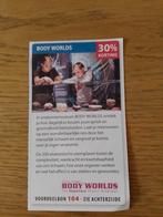 Kortingsbon voor Bodyworlds, Drie personen of meer, Kortingskaart
