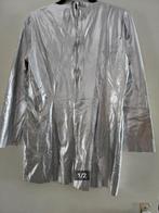 Flower Power, Disco Zilveren blouse / jurk, Carnaval, Maat 42/44 (L), Nieuw, Ophalen of Verzenden