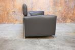 ZGAN! fraaie grijze leren Leolux Goncharov design bank, Leolux, Leolux, Design, 150 tot 200 cm