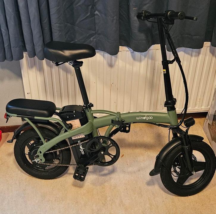 Windgoo B22 Army Green - Elektrische vouwfiets, Fietsen en Brommers, Elektrische fietsen, Zo goed als nieuw, Overige merken, Minder dan 47 cm