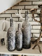 Kerstverlichting Drie Decoratieve Flessen, Zwart, Nieuw, Ophalen of Verzenden, Glas