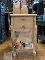 Brocante nachtkastje, ladekastje barok, vintage kastje VdlM, Ophalen, Minder dan 50 cm, 1 of 2 laden, Zo goed als nieuw