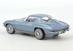 Chevrolet Corvette Sting Ray 63 Blauw 1/18 NOREV ref: 189050, Hobby en Vrije tijd, Modelauto's | 1:18, Verzenden, Nieuw, Auto