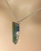 Ketting Titanium aura kwarts sterling zilver, Nieuw, Zilver, Zilver, Met edelsteen