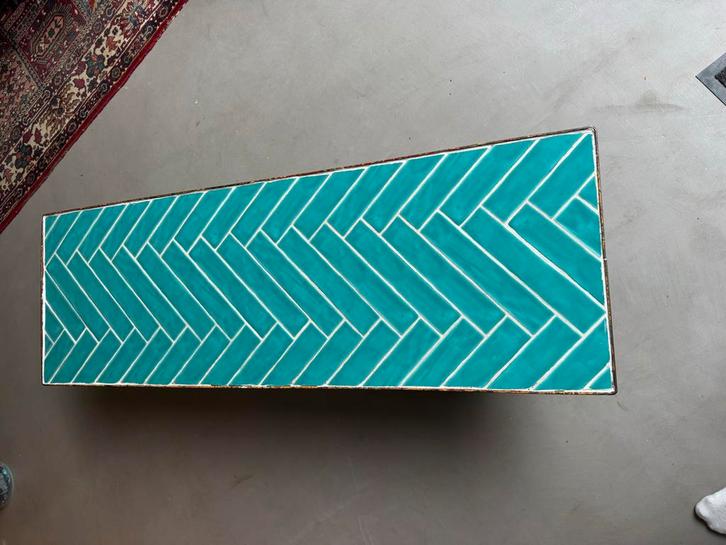 Palletwagen Salontafel - Uniek!, Huis en Inrichting, Tafels | Salontafels, Gebruikt, Minder dan 50 cm, 100 tot 150 cm, Rechthoekig
