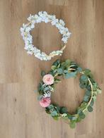 Set kransen voor bruiloft/babyshower (nep bloemen/planten), Ophalen, Gebruikt