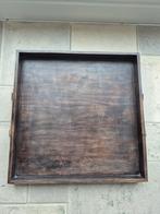 Houten dienblad-woonaccessoire PTMD 50x50x5 cm, Ophalen of Verzenden, Zo goed als nieuw, Vierkant, Hout