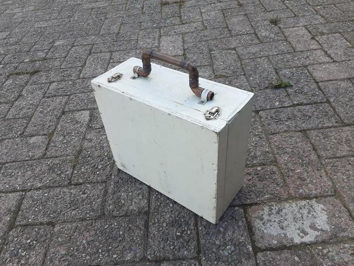 Oude vintage houten kist gereedschapskist medisch, Huis en Inrichting, Woonaccessoires | Kisten, Gebruikt, Ophalen of Verzenden