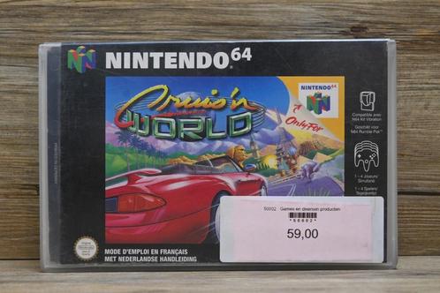 Cruis'n World - Nintendo 64, Spelcomputers en Games, Games | Nintendo 64, Gebruikt, 1 speler, Vanaf 3 jaar, Ophalen of Verzenden