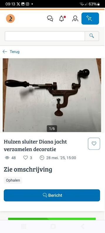 Antiek jachtgeweerhuls laadgereedschap  beschikbaar voor biedingen