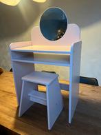 Roze Kaptafel met spiegel en stoel voor kinderen, Huis en Inrichting, Tafels | Kaptafels, Ophalen, Gebruikt, 50 tot 100 cm, Minder dan 100 cm