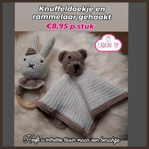 Knuffeldoekje met beertje,gehaakt Knuffeldoekje, Kinderen en Baby's, Kraamcadeaus en Geboorteborden, Nieuw, Ophalen of Verzenden