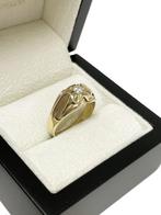 Gouden Heren Pink Ring 0.20 ct Briljant Geslepen Diamant