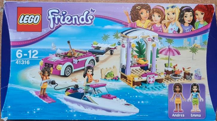 Lego Friends Friends Andrea’s speedboottransport 41316, Kinderen en Baby's, Speelgoed | Duplo en Lego, Gebruikt, Lego, Complete set