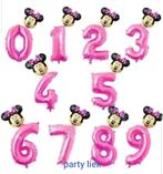 Minnie mouse cijfer 6 folieballon nr C370, Ophalen of Verzenden, Nieuw, Versiering, Verjaardag