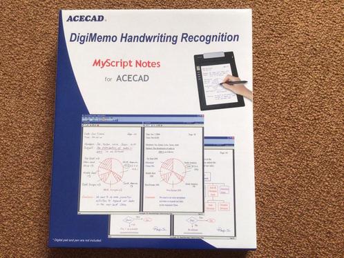 Acecad digimemo handwriting recognition myscript, Computers en Software, Ontwerp- en Bewerkingssoftware, Zo goed als nieuw, Overige