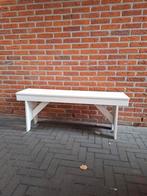 Woood bankje Loet wit 120x30x46, Ophalen of Verzenden, Gebruikt, Overige typen
