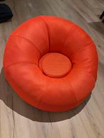 Oranje zitzak poef, Ophalen of Verzenden, Gebruikt, Oranje, Zitzak