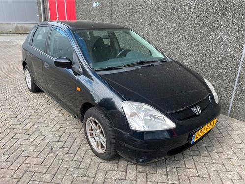 HONDA CIVIC 1.4 I S 90PK 5DR 2002 ZWART AIRCO NAP!!, Auto's, Honda, Bedrijf, Civic, Aangepast voor mindervaliden, ABS, Adaptieve lichten
