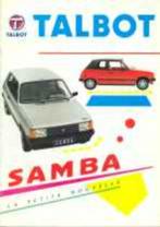 Talbot Samba e/o Cabriolet brochure/auto folder '82 '83 '85, Overige merken, Ophalen of Verzenden, Zo goed als nieuw