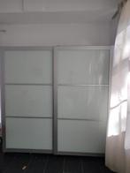 BJÖRNÖYA, melkglas schuifdeuren, Huis en Inrichting, Kasten | Kledingkasten, Ophalen, Zo goed als nieuw, 25 tot 50 cm, 200 cm of meer