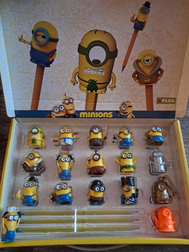 Minions Potloodtoppers Set. Zonder potloden, Ophalen of Verzenden, Zo goed als nieuw