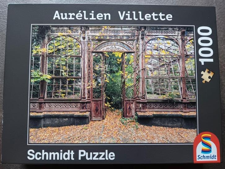 Schmidt puzzel - Aurelien Villette 1000 stukjes, Hobby en Vrije tijd, Denksport en Puzzels, Zo goed als nieuw, Legpuzzel, 500 t/m 1500 stukjes
