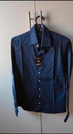 Nieuwe donkerblauwe heren overhemd maat S, Kleding | Heren, Overhemden, Ophalen of Verzenden, Nieuw, Blauw, Halswijdte 41/42 (L)