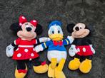 Minnie Mouse, Donald Duck en Mickey Mouse knuffels, Ophalen of Verzenden, Zo goed als nieuw, Overige typen