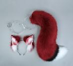 Rode Vossenstaart En Oren Furry Fursuit Fur Vos Staart Dier, Hobby en Vrije tijd, Verzenden, Nieuw