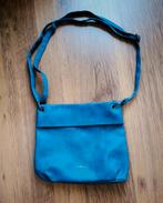Schoudertas - Blauw - Nep Leer - Silverkind - G!na, Sieraden, Tassen en Uiterlijk, Tassen | Schoudertassen, Ophalen of Verzenden