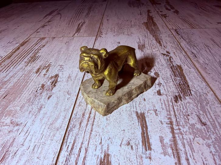 Engelse Bulldog Brons Beeldje, Antiek en Kunst, Kunst | Beelden en Houtsnijwerken, Ophalen of Verzenden