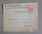 275) RECLAME ENVELOP B.DEUZEMAN ZWOLLE 1925 - VERFFABRIEK, Verzamelen, Merken en Reclamevoorwerpen, Ophalen of Verzenden, Gebruikt