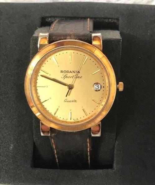 Horloge goud verguld Rodania Omega⚡😍💎🕐💑🎁👌, Sieraden, Tassen en Uiterlijk, Horloges | Heren, Zo goed als nieuw, Polshorloge