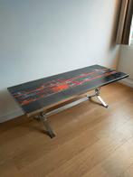 Belarti Retro Tegeltafel jaren 70 design, Huis en Inrichting, Tafels | Salontafels, Ophalen, Gebruikt, Jaren 70 design, 50 tot 100 cm