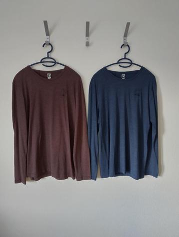 2 nieuwe G-Star Raw shirts/longsleeves maat M voor 25 euro beschikbaar voor biedingen