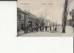 s Gravenzande Langestraat Noordeinde met agent, Ophalen of Verzenden, Voor 1920, Ongelopen, Zuid-Holland