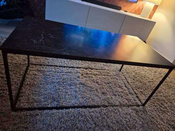 Salontafel JYSK Marmerlook 50x100cm, Huis en Inrichting, Tafels | Salontafels, Ophalen