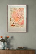 mixed media abstracte schilderij, Ophalen of Verzenden