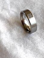 Ring Boccia titanium diamant, Overige materialen, Ophalen of Verzenden, Dame, Zilver