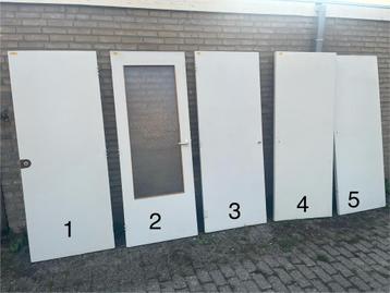 5 stompe deuren afmeting 201x77x4  diverse varianten 