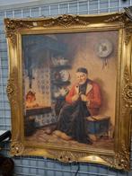 Schilderij van een man bij de open haard- Mumberg, Ophalen