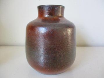 Vaas Zaalberg Holland bruin rode glazuren keramiek beschikbaar voor biedingen