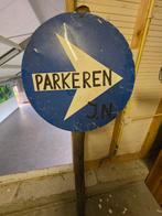 Wegwijzer parkeren, Ophalen, Gebruikt, Reclamebord