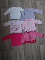 Setje van 5 longsleeves shirtjes en een vestje maat 68, Ophalen of Verzenden, Gebruikt, Meisje, Shirtje of Longsleeve