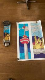Glas en lood raamstickers decoratie Rotterdam Euromast kerk, Ophalen of Verzenden, Nieuw, Overige typen