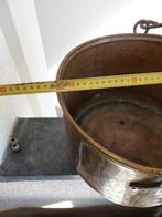 Koperen ketel met smeedijzeren hengsel - waterdicht, Antiek en Kunst, Antiek | Koper en Brons, Ophalen