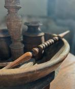 Oud houten ornament pinakel sober sleets Brocante landelijk, Ophalen of Verzenden