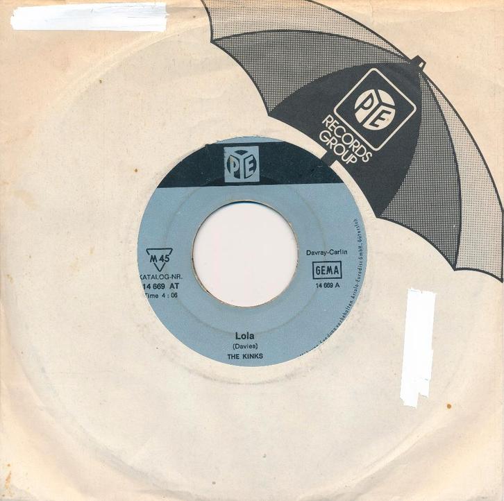 1918 Kinks - Lola (1970), Cd's en Dvd's, Vinyl Singles, Gebruikt, Single, Pop, 7 inch, Ophalen of Verzenden