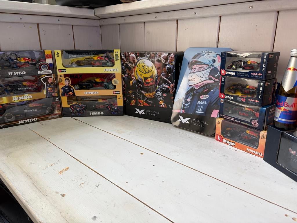 Max Verstappen Red Bull Racing modelauto's - Diverse schalen, Ophalen, Nieuw, Auto, Overige merken